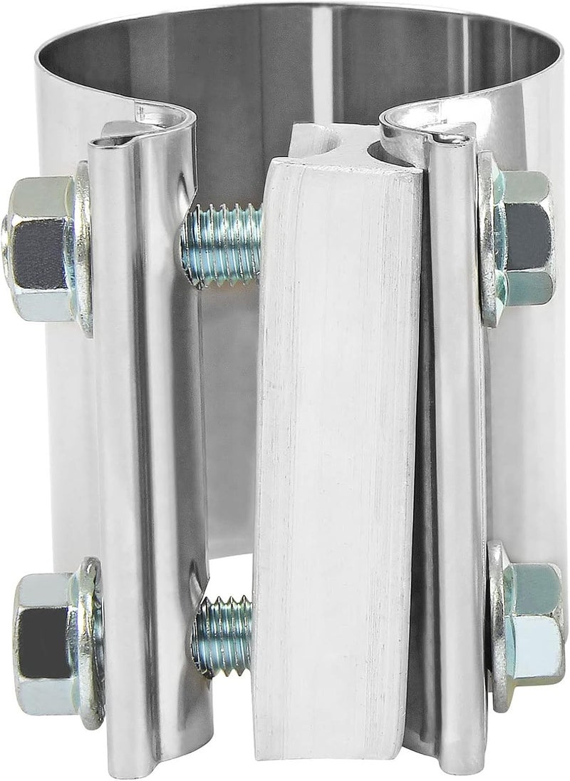 DOCAS 2.5 Inch 2 1/2 Butt Joint Exhaust Band Clamp Sleeve Stainless Steel 1pc - Image 5